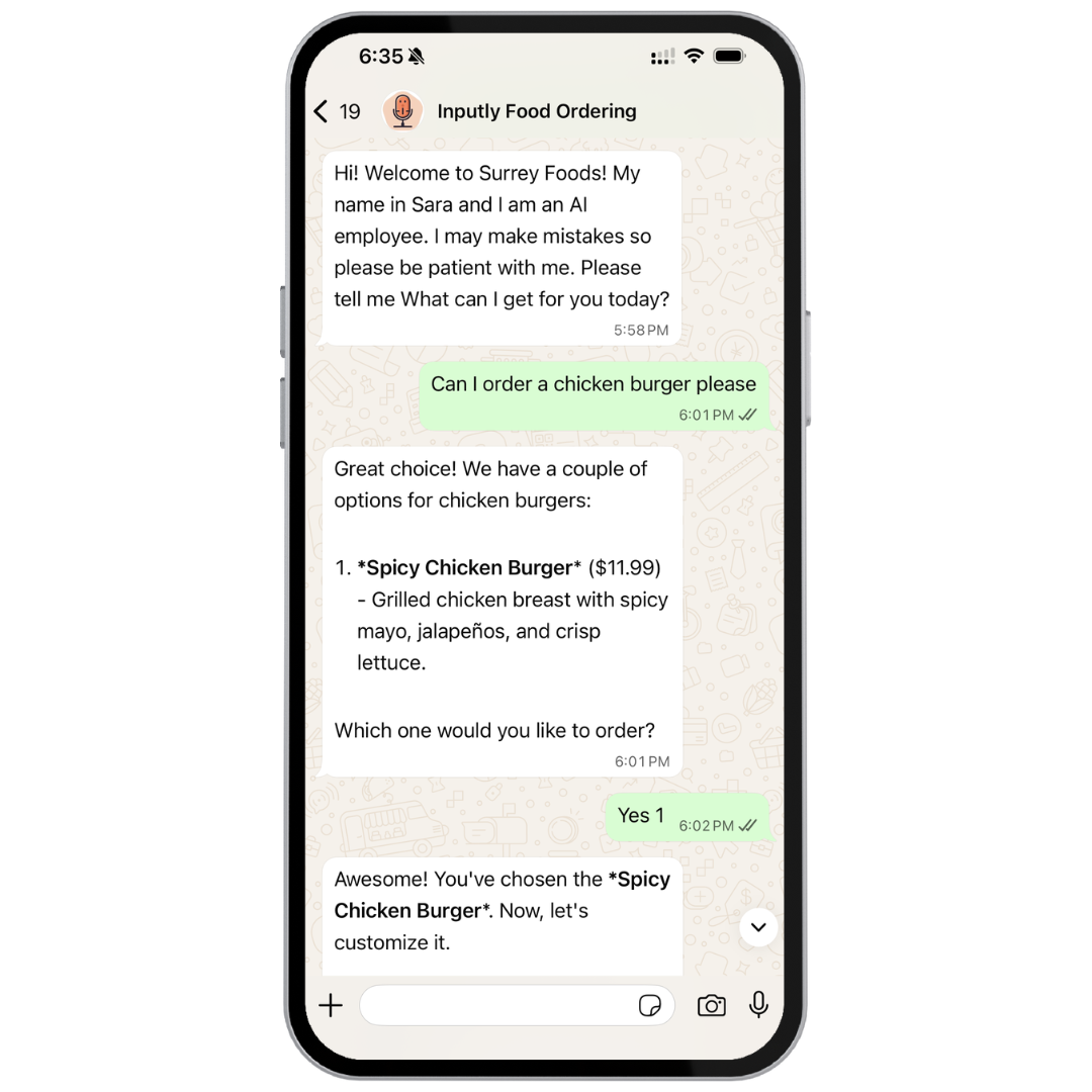 WhatsApp Chat Interface